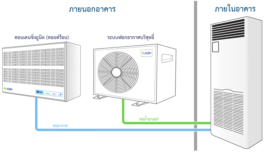 ระบบปรับอากาศห้องปลอดเชื้อ จี-ไลฟ์